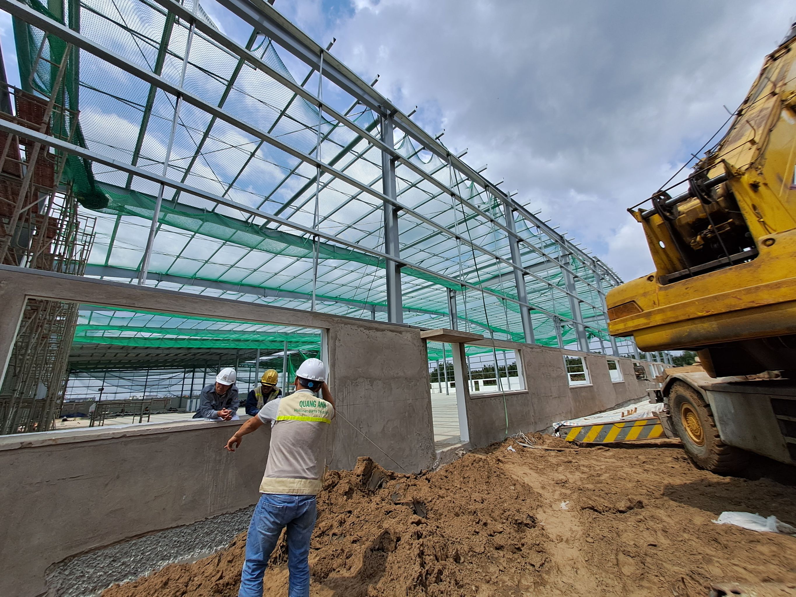 new factory electrical system construction
