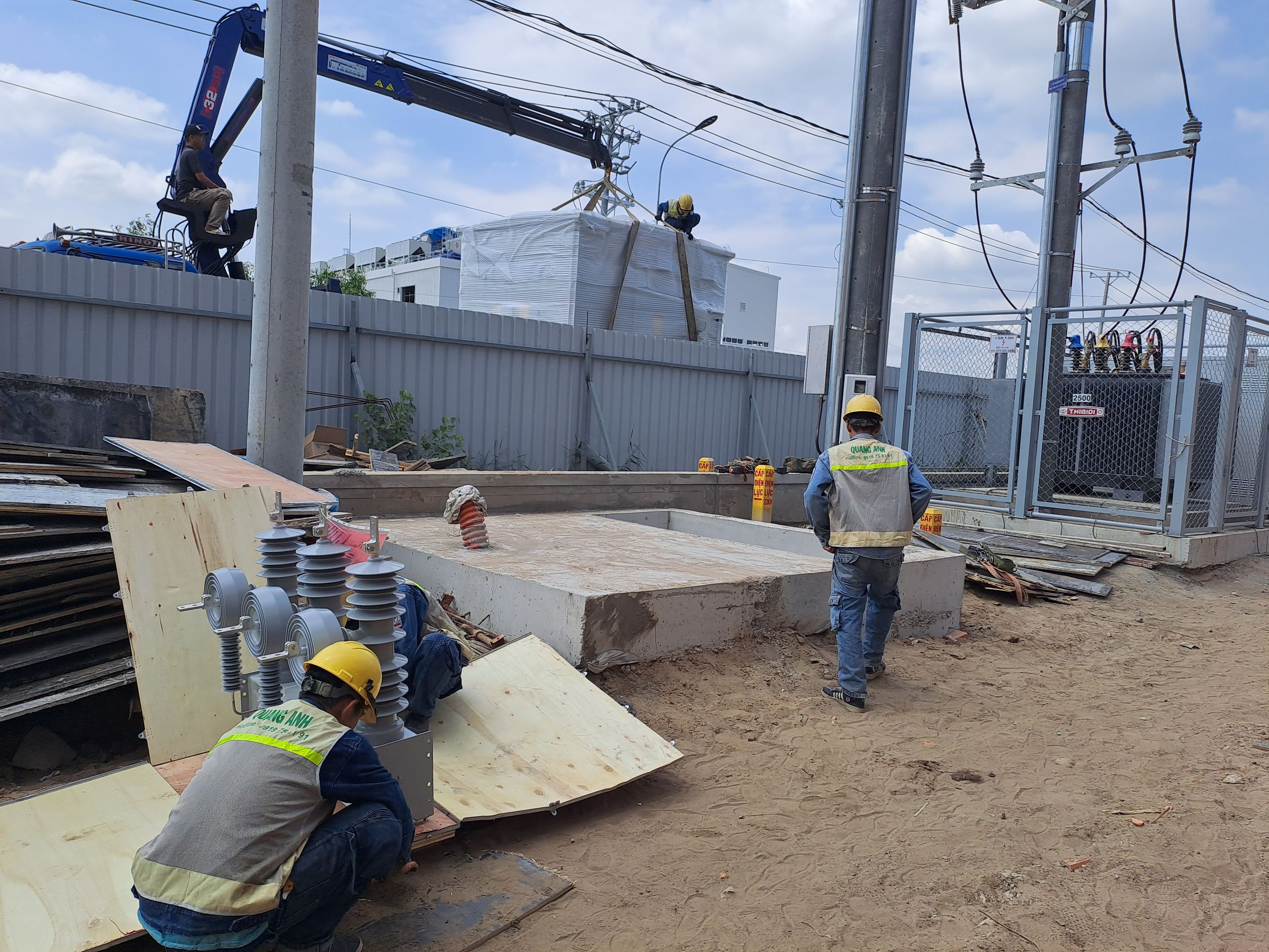 new factory electrical system construction