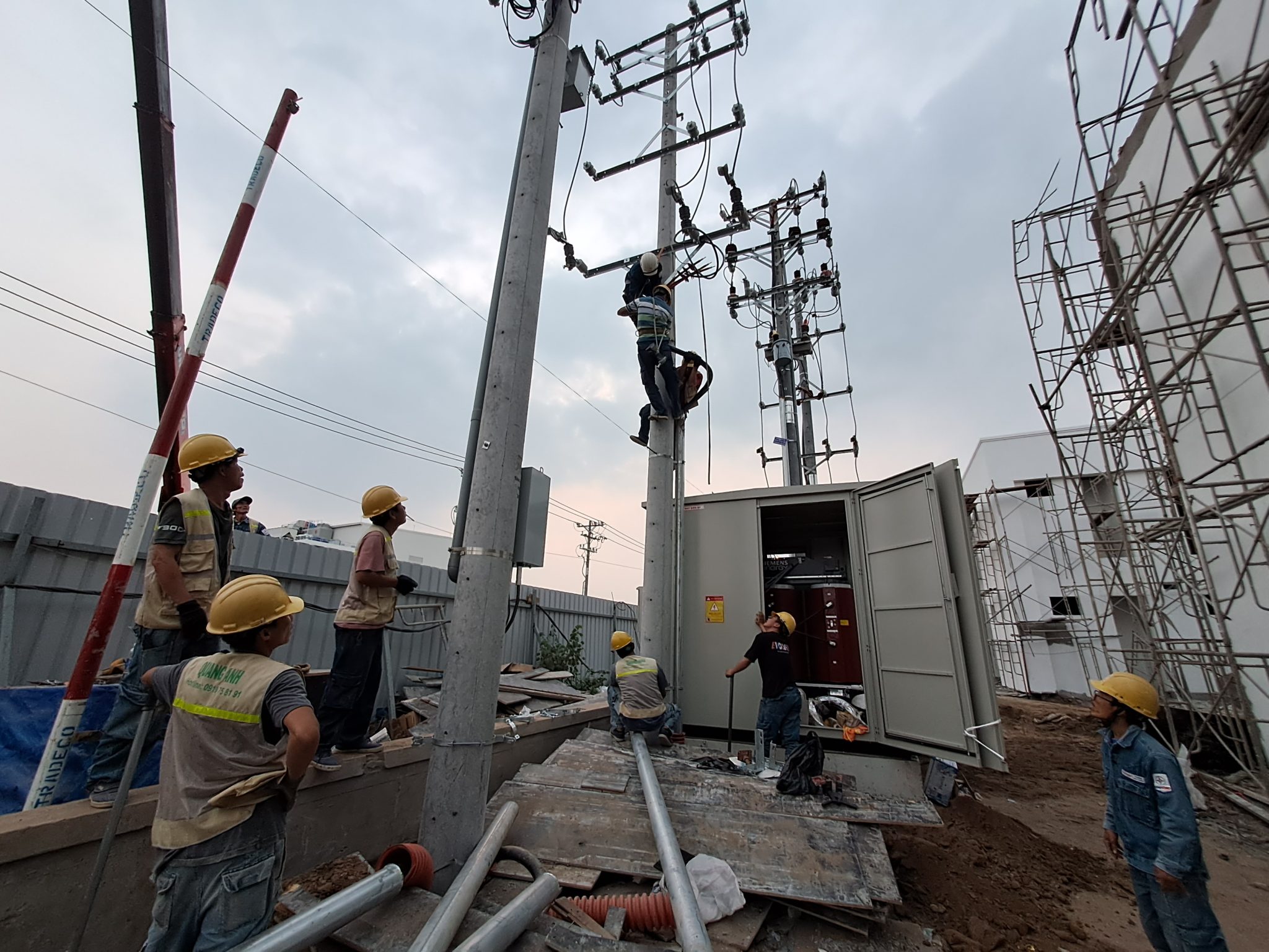 Biểu đồ xu hướng giá trạm biến áp theo công suất.