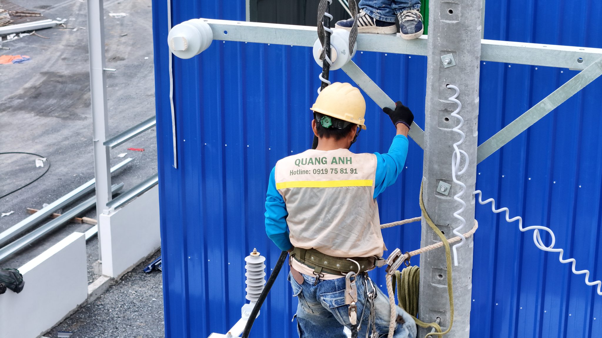 Hệ thống điện công nghiệp mặt trời lắp đặt.